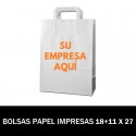 BOLSAS DE PAPEL PERSONALIZADAS 18+11 X 27