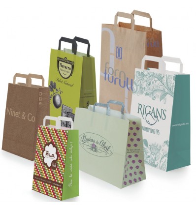 BOLSAS DE PAPEL IMPRESAS 32+17 X 43