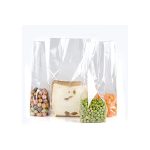 BOLSAS TRANSPARENTES BASE CUADRADA 10x30+6