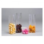 BOLSAS TRANSPARENTES BASE CUADRADA 10x30+6