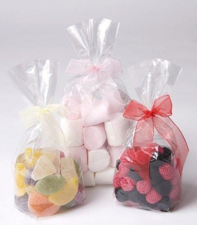 BOLSAS TRANSPARENTES BASE CUADRADA 14x35+8