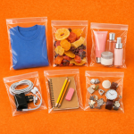 bolsa transparente con adhesivo