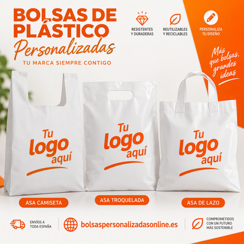 bolsas personalizadas para tiendas y comercios en plástico