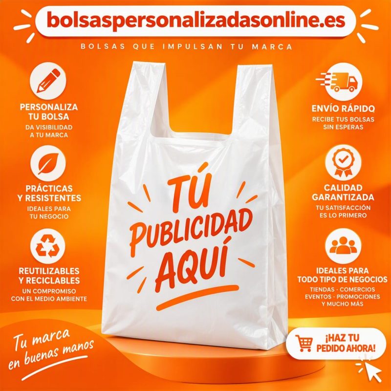 bolsa de plastico camiseta personalizada con logo para tienda