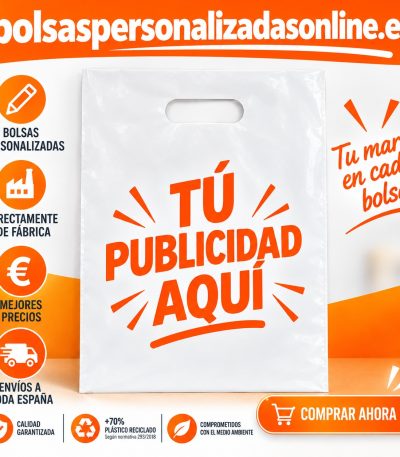 bolsas impresas de plastico para tiendas o comercios con logo impreso