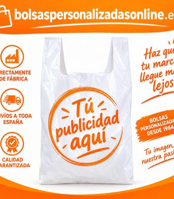 bolsas para tiendas asa camiseta personalizadas con logo