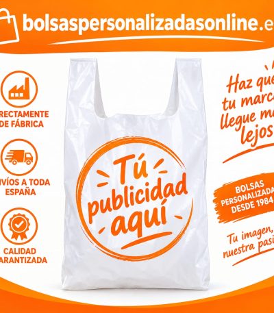bolsas para tiendas asa camiseta personalizadas con logo
