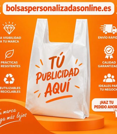bolsas personalizadas asa de camiseta resistentes de plastico