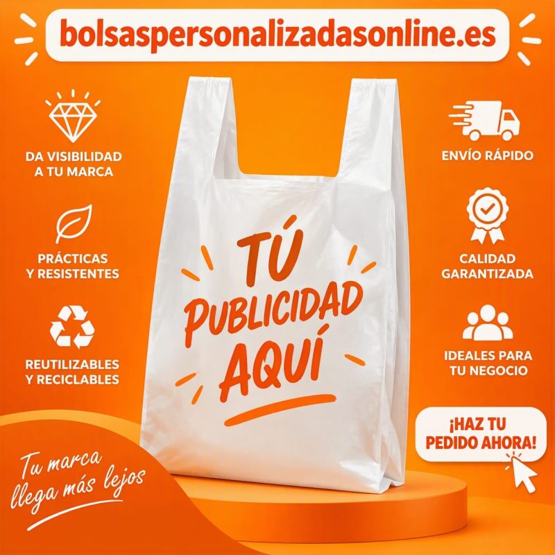 bolsas personalizadas asa de camiseta resistentes de plastico