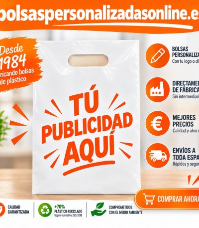 fabricante de bolsas personalizadas en plastico para tienda, comercio o empresa que desea su logotipo impreso